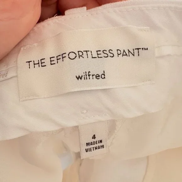 Aritzia Wilfred The Effortless Short Linen Mid-Thigh White Size 4 - Picture 8 of 9